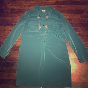 Jade Green Old Navy Shirt Dress